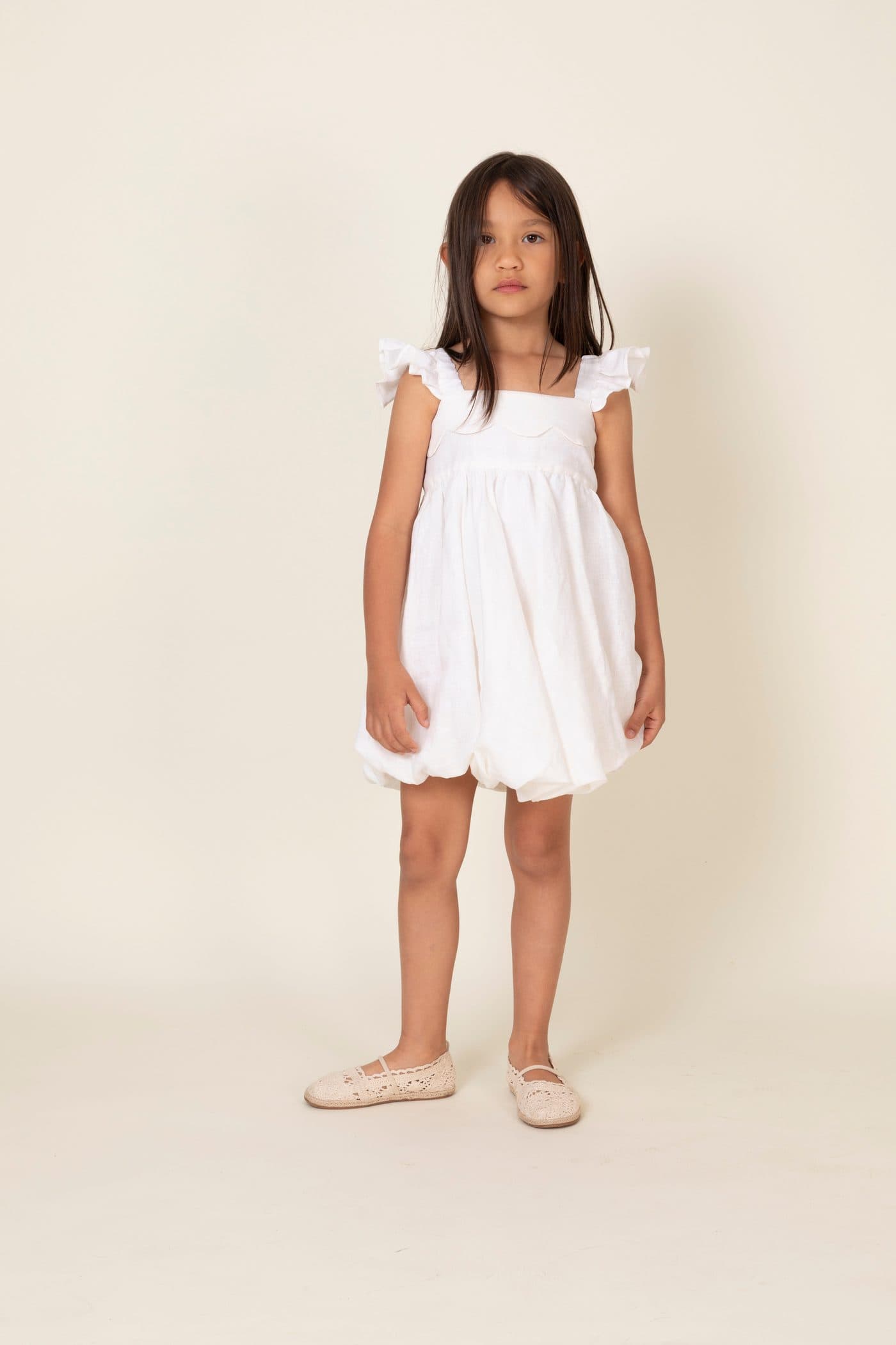 Vestido Rosalía Blanco roto